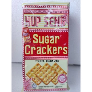 HUP SENG Cream/Sugar Cracker แครกเกอร์รสครีม/เคลือบน้ำตาล น้ำหนัก 428 กรัม