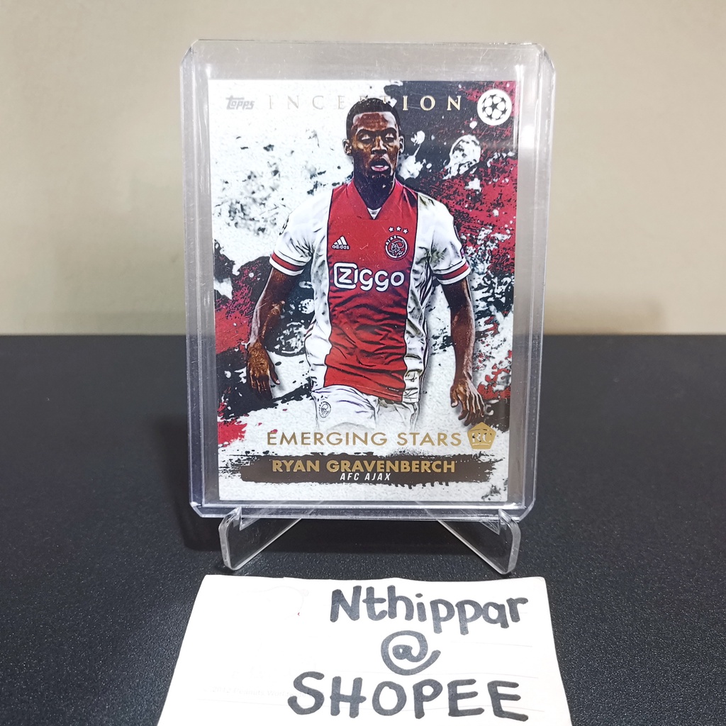 ขาย การ์ด Topps Inception UCL Champions League 2020-21 Ryan Gravenberch Base Ajax Amsterdam การ์ดฟุต