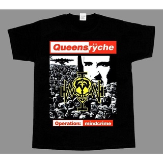 Wanyg เสื้อยืดแขนสั้น พิมพ์ลาย Queensryche Working Mindcrime88 สีดํา สไตล์คลาสสิก ของขวัญวันเกิดวันพ่อ สําหรับผู้ชาย