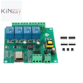 Esp8266 Wireless Wifi 4 Channel Relay Ule Esp - 12 F บอร์ดโมดูลพัฒนาสําหรับ Arduino Ac / Dc 5V / 8-80V