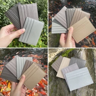 (หนังวัวแท้) Slim Wallet ซองใส่นามบัตร กระเป๋าใส่นามบัตร 7ช่อง Card Holder S5-54