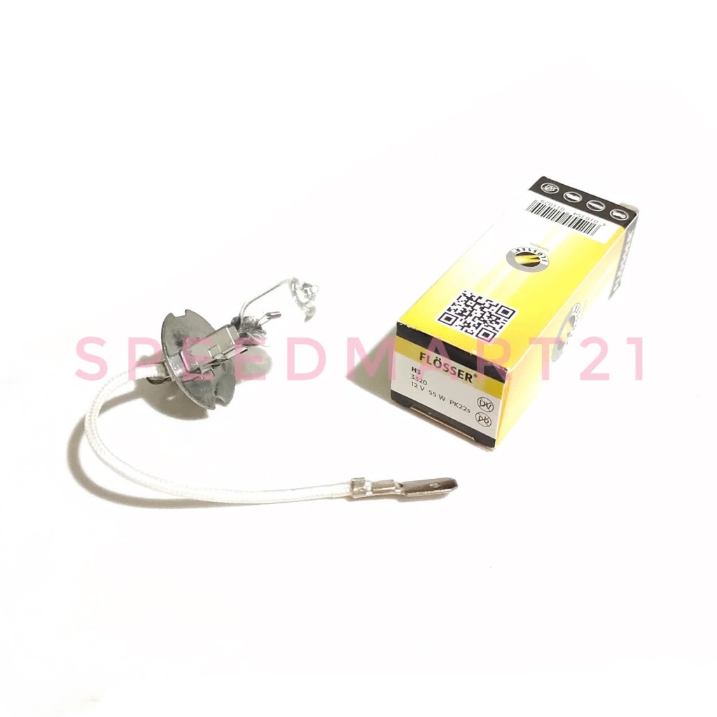 H3 12V 55W FLOSSER/DOP FLOSSER H3 12V 55W หลอดไฟ