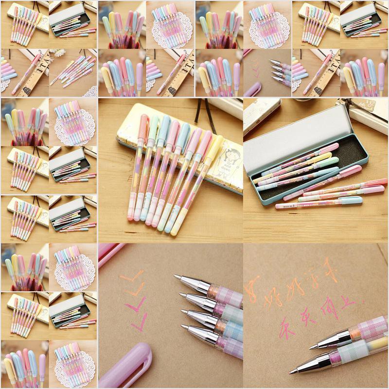 【Purpleredto】2pc Cute HighPen Marker Stationary Point Pen Ballpen 6 ...