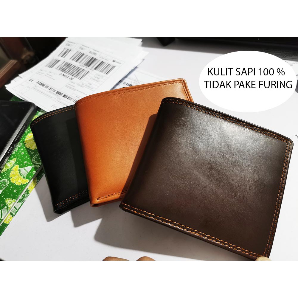 HUSH PUPPIES กระเป๋าสตางค์หนังแท้ผู้ชาย Hush Puppys หนังวัว 100% เต็มรูปแบบ