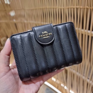 📮ส่งฟรี ‼️ COACH C3454 MEDIUM CORNER ZIP WALLET