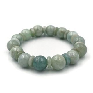 Best-Seller JADE หยกพม่าแท้ คั่นด้วยหยก สีธรรมชาติ ขนาด 10 มม. by siamonlineshop