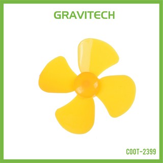 [Gravitechthai]100mm Fan Propeller Blade with 2mm Shaft - Yellow