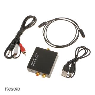 [KESOTO] Digital Toslink to Analog L/R Audio Adapter AUX 3.5mm Output for TV SKY+ DVD