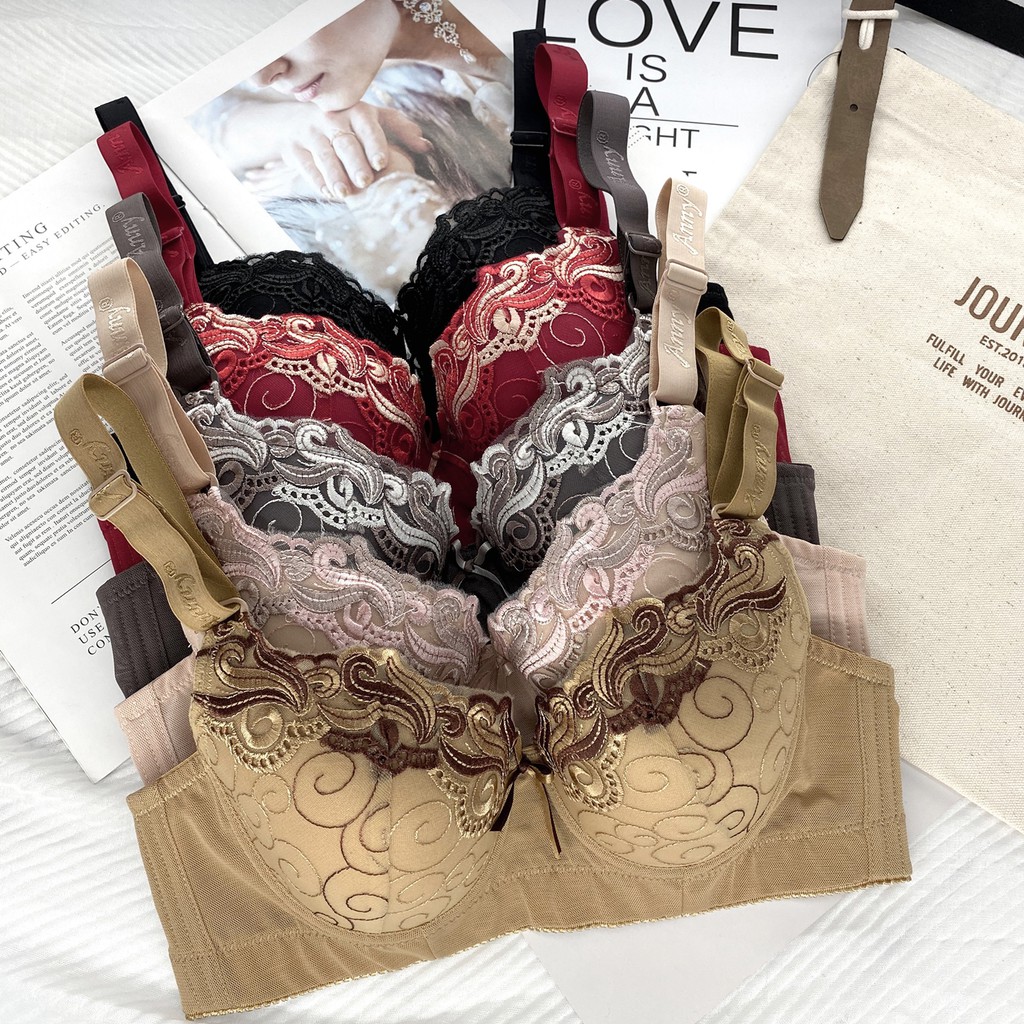 ชุดชั้นใน Anny รุ่น0777_S1 คัพB-C เสื้อใน 3ตะขอ บรามีโครง ทรงใหญ่  ดีไซน์ด้วยผ้าตะข่ายรอบตัว แต่งลายปัดลูกไม้บนเต้า - รูปที่ 6