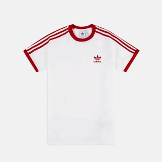 Adidas RETRO CALIFORNIA เสื้อยืด สีแดง สีขาว