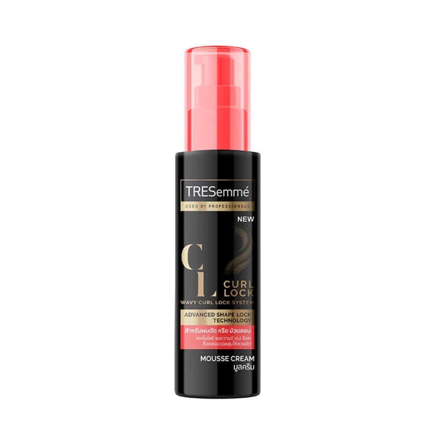 TRESemme Wavy Curl Lock System Mousse Cream 100 ml. เทรซาเม่ เวฟวี่ เคิร์ล ล็อค ซิสเต็ม มูสครีม 100 