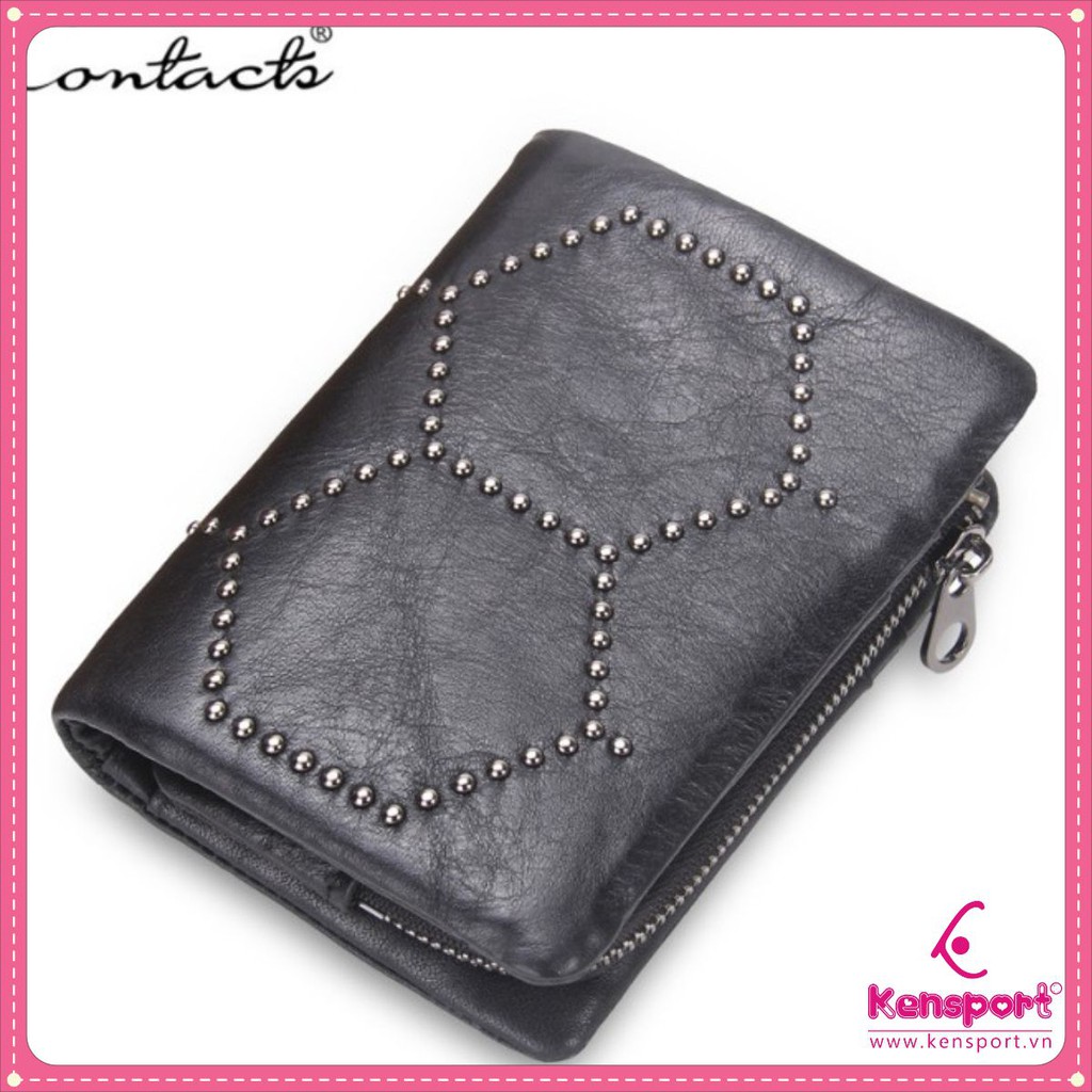 2019 ติดต่อผู้ชายและผู้หญิง M1207 I 2 ปี I Square กระเป๋าสตางค์ผู้ชายและผู้หญิง Crazy Horse Waxed Co