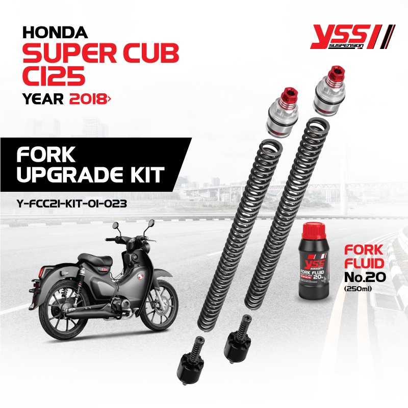 ชุดอัพเกรดโช้คหน้า FORK UPGRADE KIT สำหรับรถจักรยานยนต์รุ่น HONDA SUPER CUB C125 ปี 2018-2021