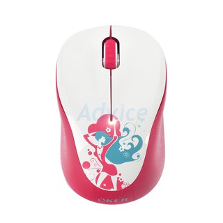 Wireless Optical Mouse OKER (V10) Red/White