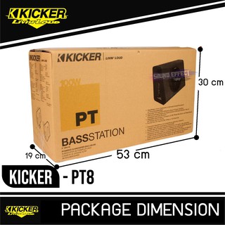 ตู้ซับสำเร็จ 8นิ้ว Kicker รุ่น PT8 มีแอมป์ในตัวเสียงดี สไตล์อเมริกา กำลังขับ 100W