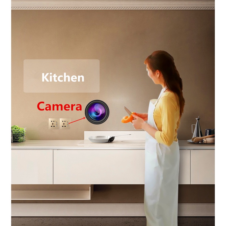 1080p HD Mini กล้อง IP WIFI กล้องวงจรปิดห้องนอน Office Home Security Mini USB เครื่องชาร์จขนาดเล็ก Wall Socket กล้อง
