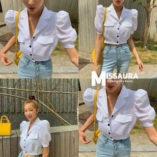 เสื้อเชิ้ตแขนสั้น ทรงจีบบ่าตั้ง คือผู้ดีเวอร์