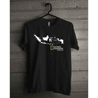 เสื้อยืด COMBED 30S DISTRO NATIONAL GEOGRAPHIC INDONESIA Map!