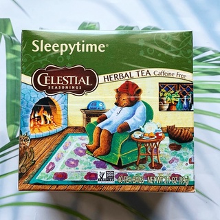 (Celestial Seasonings®) Sleepytime Herbal Tea Caffeine Free 40 Tea Bags 59 g ชุดถุงชาสมุนไพร เพื่อการนอนหลับ 40 ถุง หลับลึก หลับสบาย