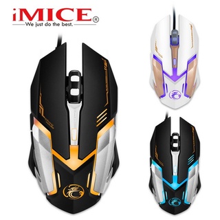 เมาส์เกมมิ่ง iMICE V6 Mouse 2400DPI Professional Wired Gaming USB Optical Wired Mouse Mice 6 Buttons.