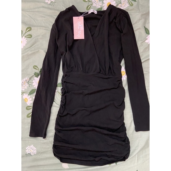 [REAL PHOTO] Pass new Bliss shop เดรสบอดี้คอนยางยืดคอไขว้