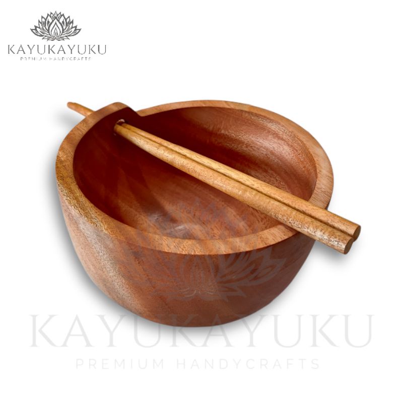 KAYYUKU Ramen Noodle Bowl / ชามไม้