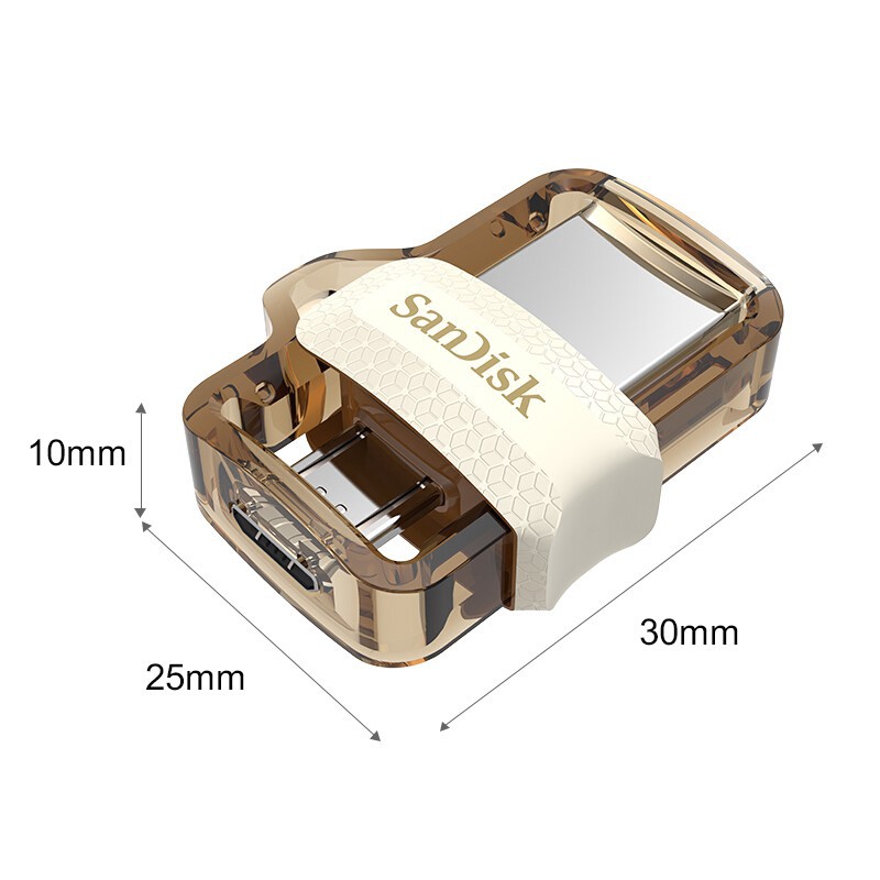 Ultra 256GB D3 Dual Drive OTG USB Flash Drive m3.0 CLEAR USB Drive OTG ...