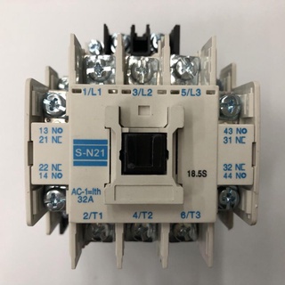 ของใหม่  S-N21 SN21 24vac 48vac 220vac 380vac 32A รับประกันนาน7วัน MAGNETIC CONTACTOR แมกเนติก คอนแทกเตอร์