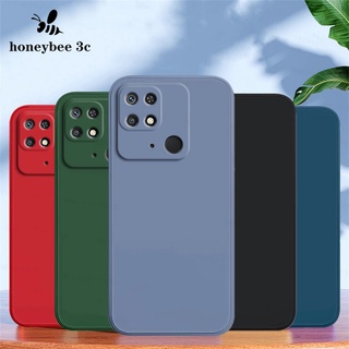 T🇹🇭เคสกำมะหยี่ขอบเหลี่ยม Xiaomi Redmi A2+ A1 10C 12C 10A 10 2022 11 Prime 5G 9C 9A 9 9T 9C 8 TPU Case เคสซิลิโคน เคสมือถือ แบบซิลิโคน สีพื้น