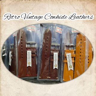 สายนาฬิกาหนัง Retro Vintage Super Cowhide Leather สายนาฬิกาๅ