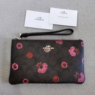 กระเป๋า Coach large wristlet 1 zip  แท้ 100%