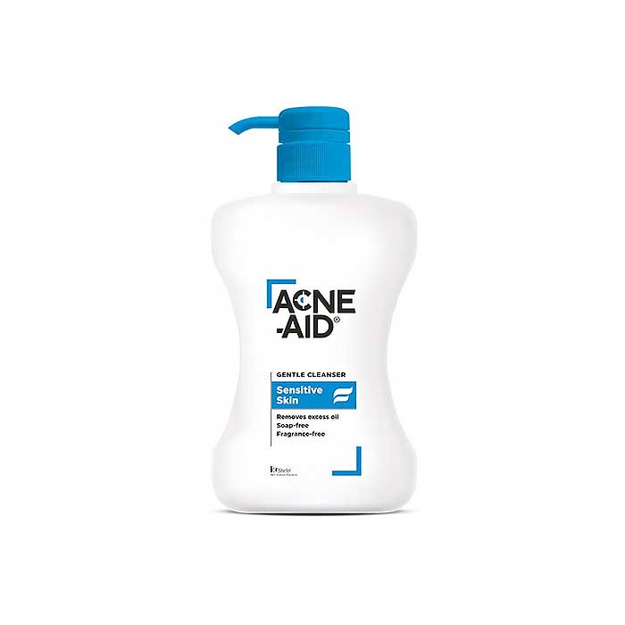 Acne aid liquid cleanser สีแดง 500 Ml. - Acne aid gentle cleanser สีฟ้า 500 Ml.