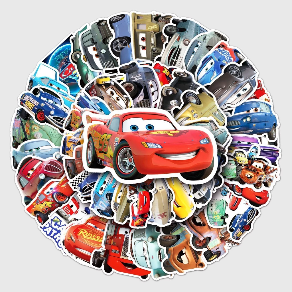 ✨พร้อมส่ง✨McQueen แมคควีน ลาย ชินคันเซ็น โทมัส Cars sticker Disney เมโลดี้ สติกเกอร์ กันน้ำ 50pcs