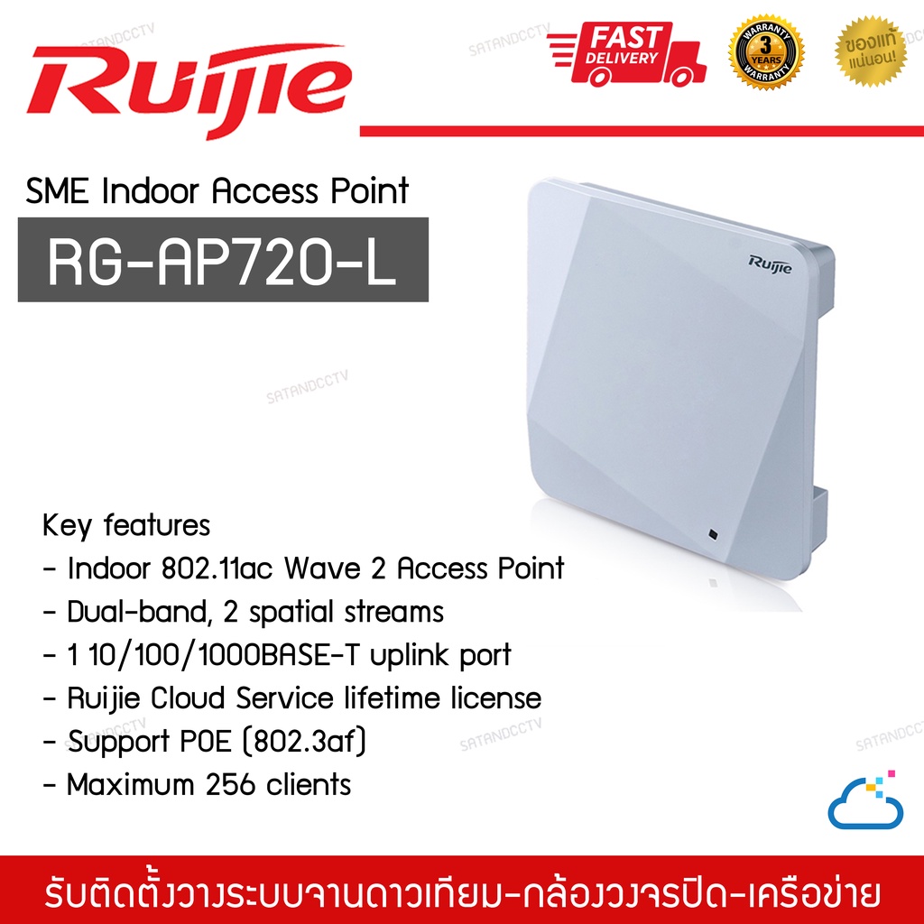 ตัวกระจายสัญญาณwifi Indoor Access point Ruijie RG-AP720-L