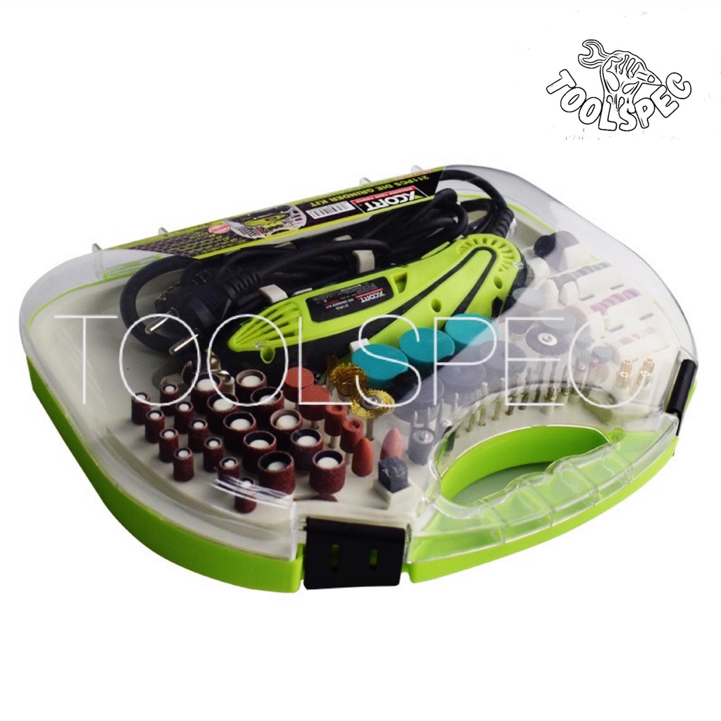 XCORTเครื่องเจียร์สายอ่อน เจียร์มินิ อเนกประสงค์ 135 วัตต์ ปรับระดับความเร็วได้ พร้อมดอกและอุปกรณ์เสริม 211 ชิ้น - รูปที่ 2