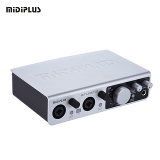 Midiplus Studio 2 อุปกรณ์บันทึกเสียง Recording &gt; ออดิโออินเตอร์เฟส Audio Interface