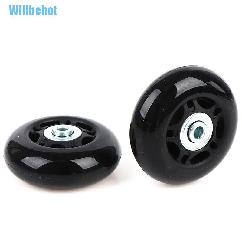 (Willbehot) อะไหล่ซ่อมแซมล้อกระเป๋าเดินทาง 68 มม. 2 ชุด