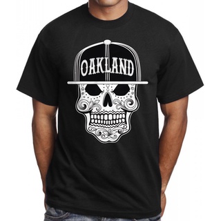 เสื้อยืด พิมพ์ลายหัวกะโหลก Oakland Sugar แฟชั่นฤดูร้อน สไตล์เม็กซิกัน สําหรับผู้ชายS-5XL