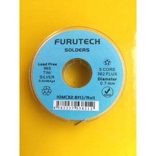 ตะกั่วสำหรับบัดกรี Furutech S-070-10 High Quality Silver Solder Silver 4% ตัดแบ่งขาย