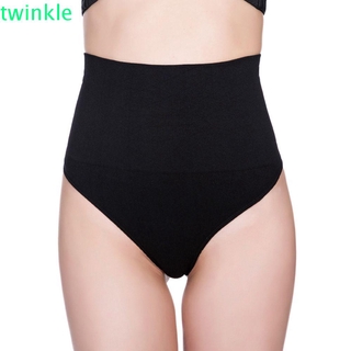 Twinkle1 กางเกงชั้นในจีสตริงเอวสูงไร้รอยต่อสําหรับผู้หญิง
