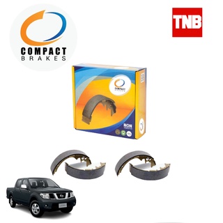 COMPACT ผ้าเบรคหลัง ก้ามเบรคหลัง Nissan Navara D40 นิสสัน นาวาร่า 4x2 4X4 ปี 2007-2013