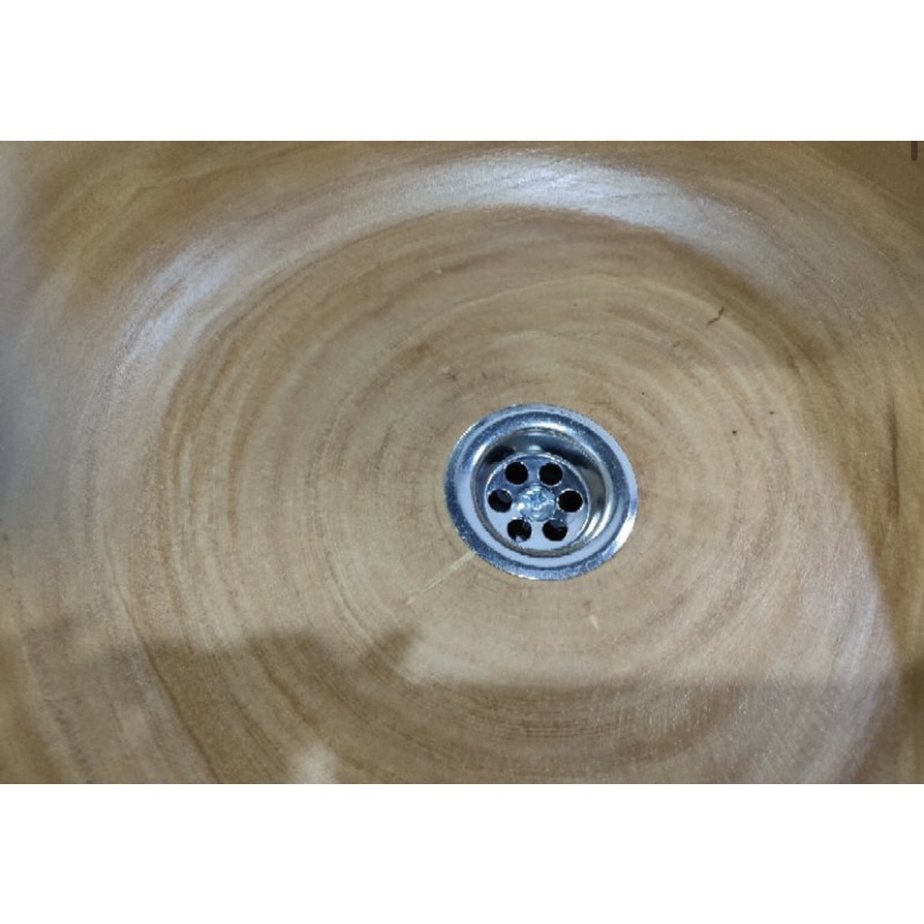 อ่างสปา 14 นิ้ว เจาะสะดืออ่าง พร้อมใช้งาน อ่างแช่เท้า อ่างไม้ อ่างไม้มะม่วง อ่างล้างหน้า อ่างสปามือ ล้างมือ - รูปที่ 4