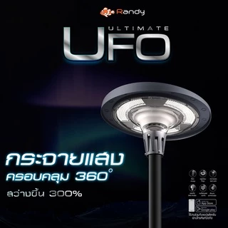 Randy UFO วัสดุอลูมิเนียม ที่สุดของไฟUFO‼ สว่างจุใจ ไฟติดยันเช้า รับประกัน 2 ปี