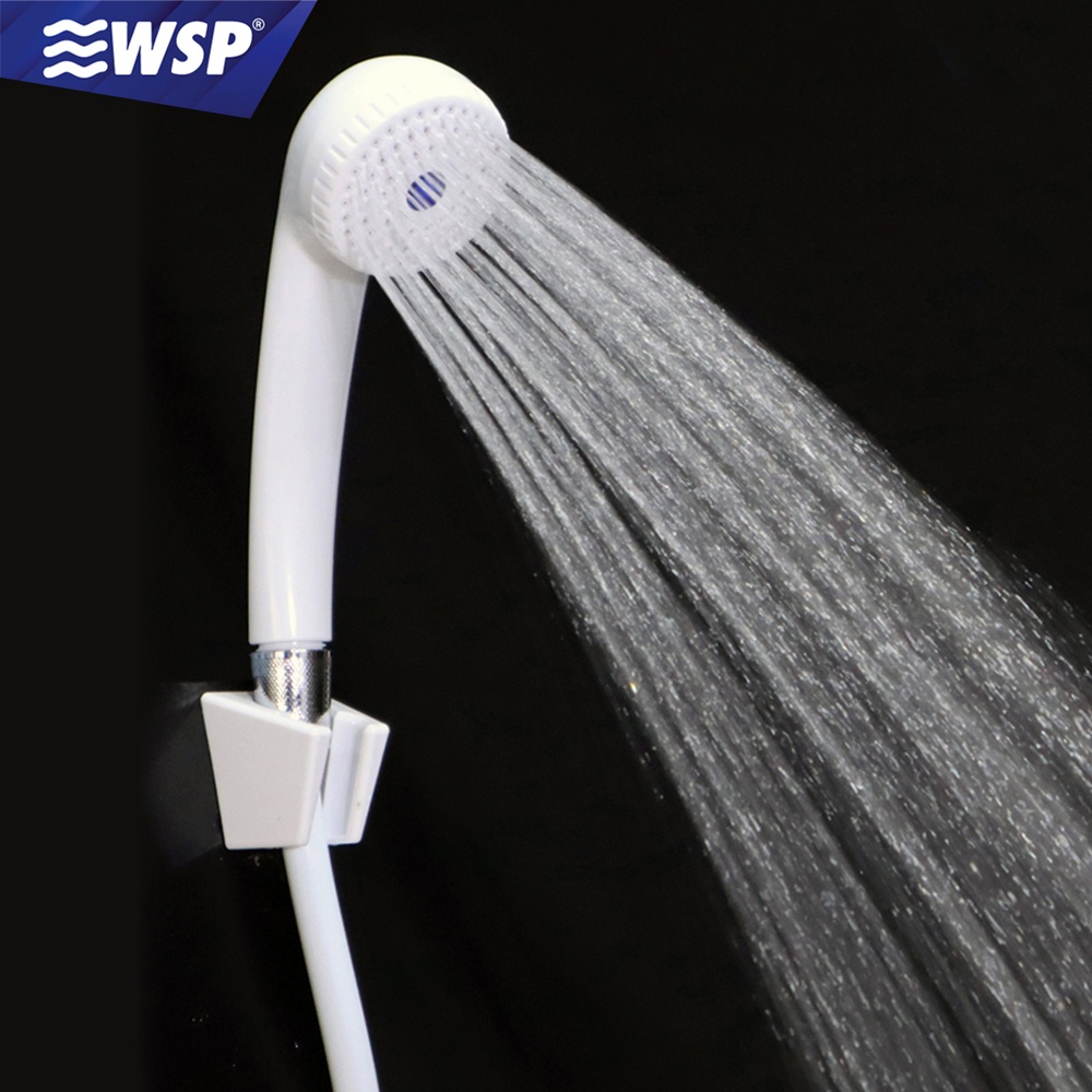 WSP ชุดหัวฝักบัวพร้อมสาย ปรับได้ 1 ระดับ PHU LANGKA รุ่น WSP-142W-TH (สีขาว)