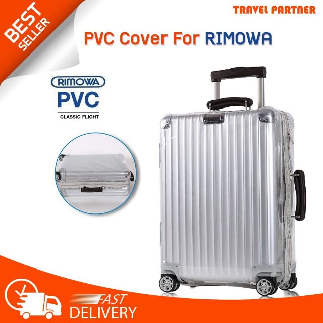 TRAVEL PARTNER PVC for RIMOWA  Classic Flight พลาสติกใสคลุมกระเป๋าแบบซิป เฉพาะแบรนด์ RIMOWA with Grey Zipper