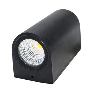 WH โคมไฟสนาม ไฟติดผนังภายนอก ไฟสนาม LED แสงวอร์ม รุ่น WL-B11-2-10W-BK-3000K