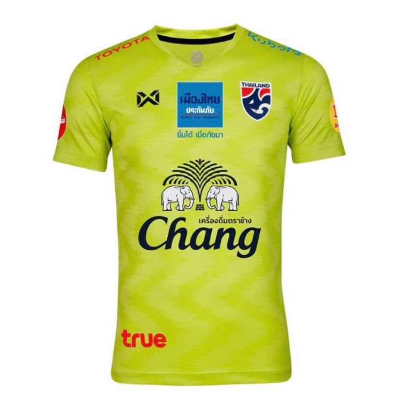 WARRIX เสื้อซ้อมฟุตบอลทีมชาติไทย  สีเหลืองเขียว