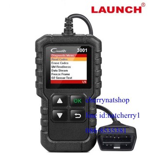 LAUNCH Creader 3001 ครื่องสแกนวิเคราะห์เครื่องยนต์อ่าน-ลบโค้ดOBDII