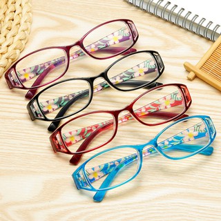 BOYSEEN แว่นตาอ่านหนังสือแฟชั่นน้ำหนักเบาพิมพ์ลาย Lady Elegant Simple Anti-Blu-ray Reading Glasses 018