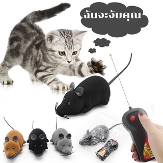 SKISOPGO หนูบังคับจากรีโมท ของเล่นแมว ของเล่นเด็ก สัตว์เลี้ยงของเล่นควบคุมระยะไกล